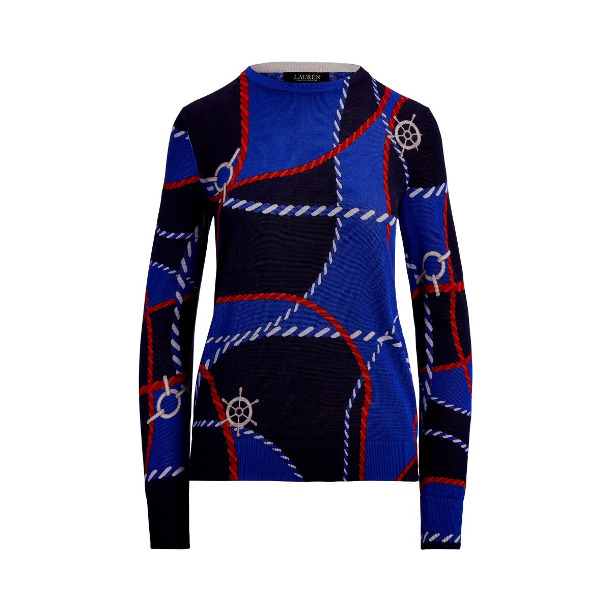 (取寄) ローレン ラルフローレン レディース ストライプド コットンブレンド セーター Lauren Ralph Lauren women Striped Cotton-Blend Sweater Lauren ストライプド コットンブレンド カーディガン