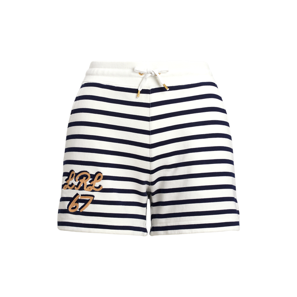 ショートパンツ RALPH LAUREN WOMEN Logo-waistband Ripstop Short Ceramic Whit Logo-Waistband Ripstop Short