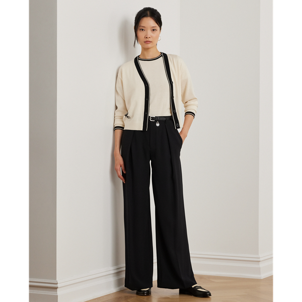 Two-Tone Short-Sleeve Sweater