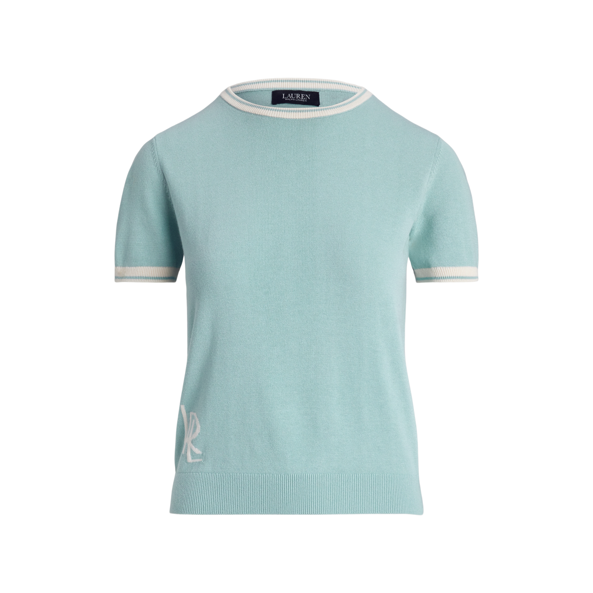 ラルフ・ローレン Lauren Ralph Lauren Two-tone Short-sleeve Sweater レディース Sweaters M Lauren Ralph Lauren Women's Two-Tone Short-Sleeve Sweater