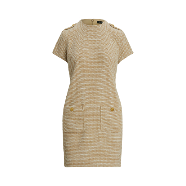 Striped Pointelle-Knit Sweater Dress