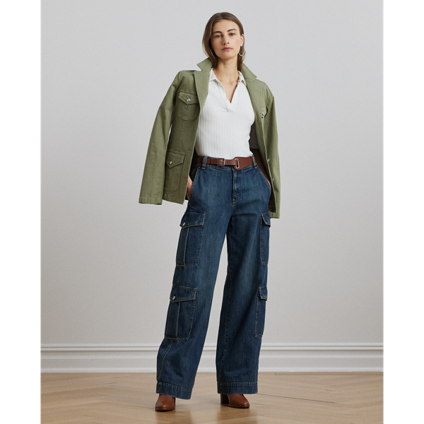 ラルフ・ローレン Lauren Ralph Lauren Petite Rib-ニット Elbow-Sleeve Polo Tee レディース シャツ Women's Lauren Ralph Lauren Petite Rib-Knit Elbow-Sleeve