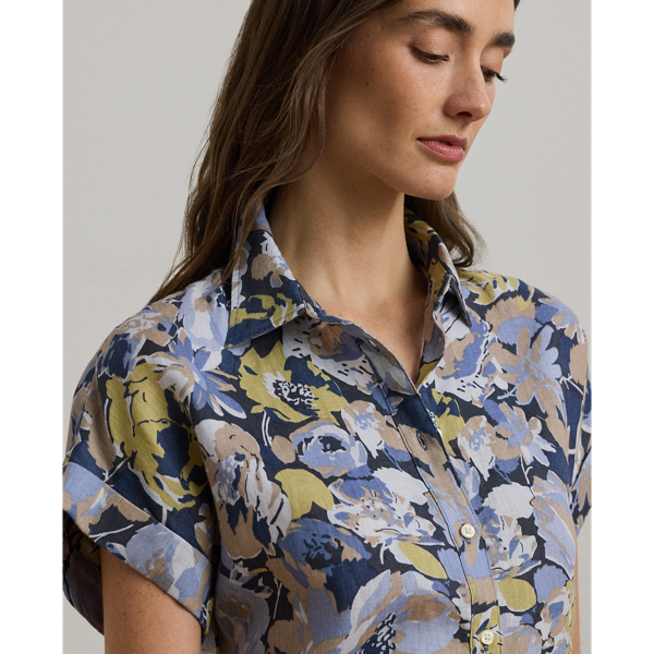 Relaxed Fit Floral Short-Sleeve Shirt