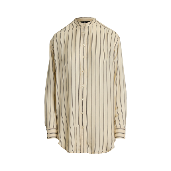 ラルフ・ローレン Lauren Ralph Lauren Oversize Striped Cotton Voile Shirt レディース シャツ Lauren Ralph Lauren Women's Oversize Striped Cotton Voile