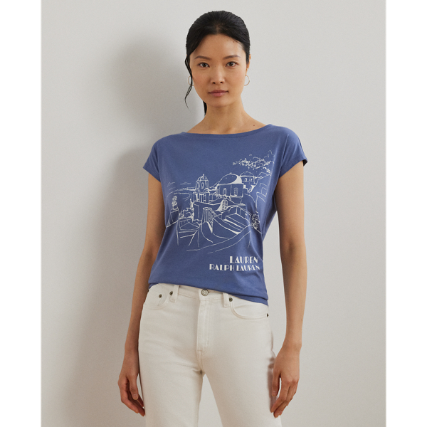 T-shirt graphique en jersey de coton