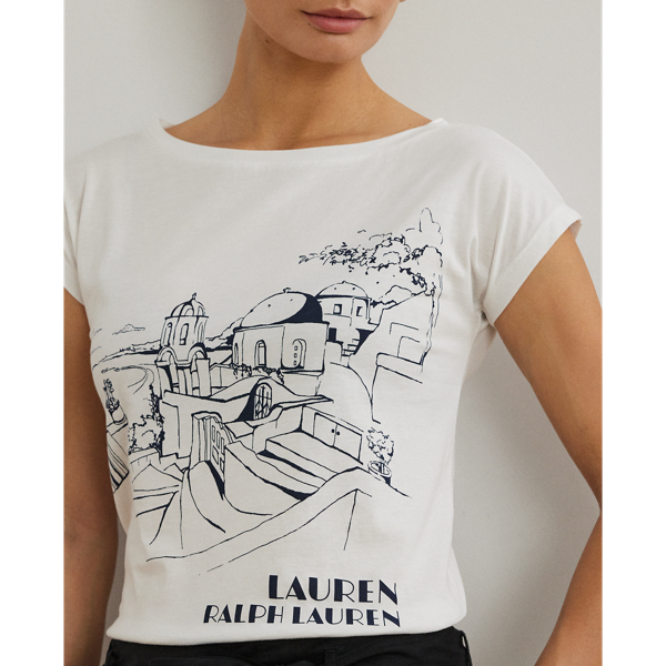 人気ブランド新作豊富 Cotton-Blend Jersey Graphic Tee トップス