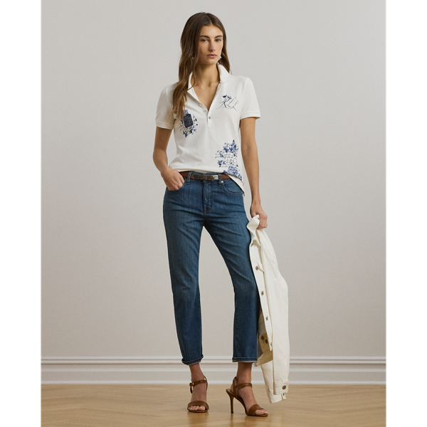 Patchwork Piqué Polo Shirt