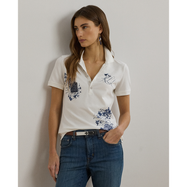 Patchwork Piqué Polo Shirt