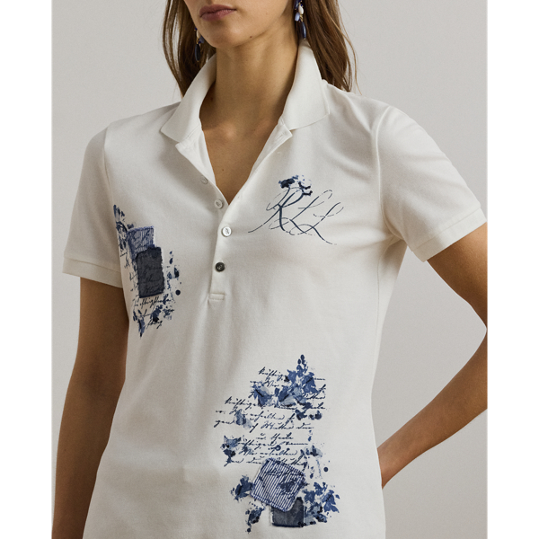 Patchwork Piqué Polo Shirt