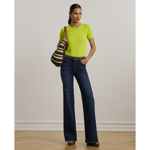 ラルフ・ローレン Lauren Ralph Lauren Petite Natrissa Short Sleeve Pullover レディース パー Zipper Solid Pullover Lauren Ralph Lauren Products + FREE