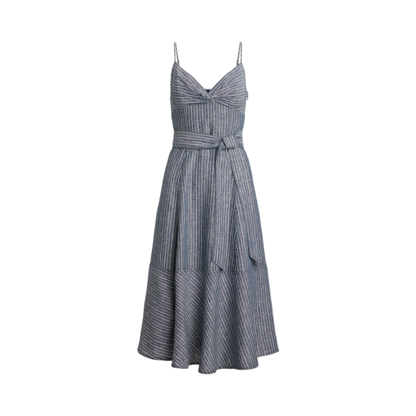 Ralph Lauren★Striped Pointelle-Knit Sweater Dress Striped Pointelle-Knit Sweater Dress