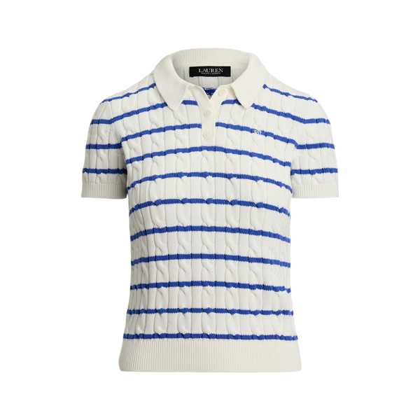 ラルフ・ローレン Lauren Ralph Lauren Two-tone Short-sleeve Sweater レディース Sweaters A s7-AI200933170002_alternate10?