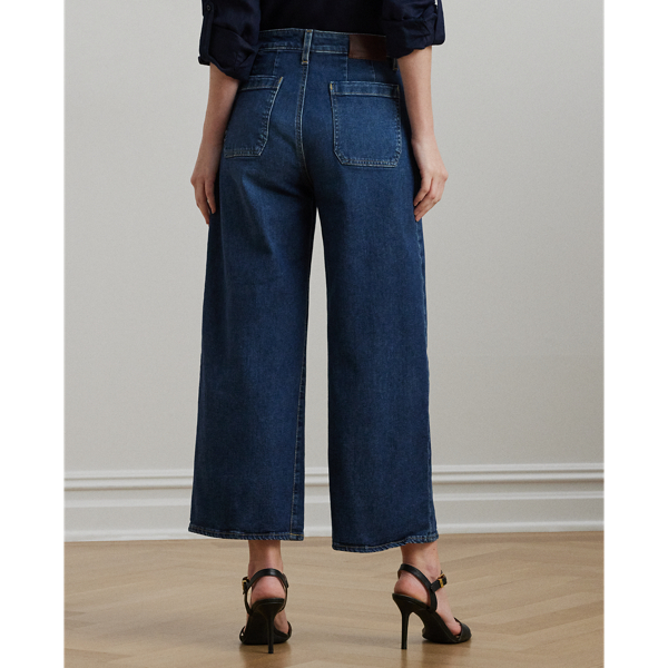 High-Rise Wide-Leg Cropped Jean