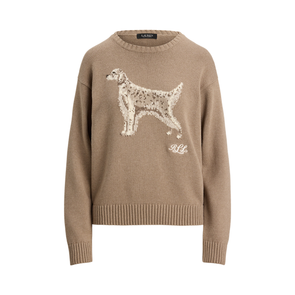 Intarsia-Knit English Setter Sweater