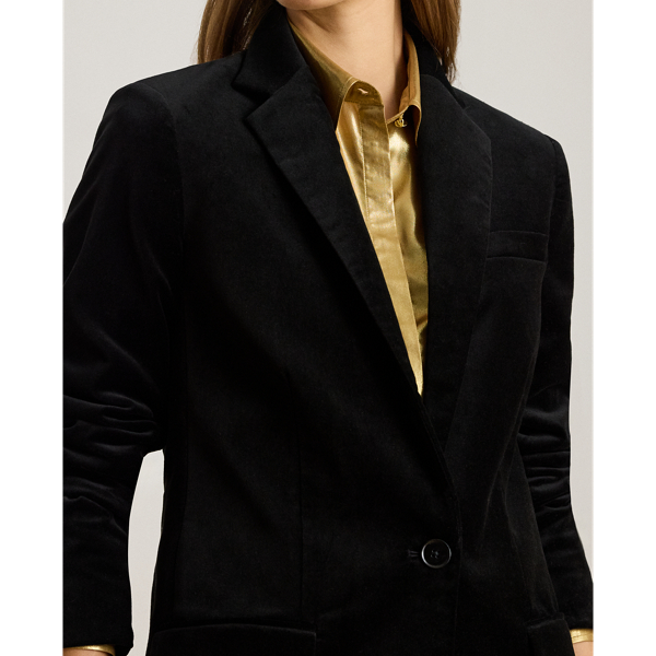 Stretch Velvet Blazer