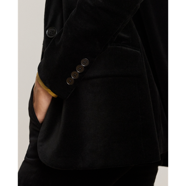 Stretch Velvet Blazer