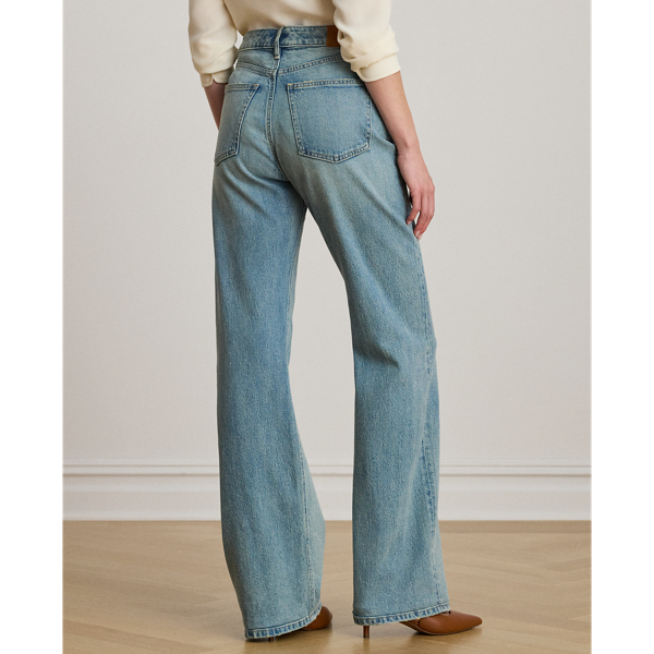 High-Rise Straight Wide-Leg Jean