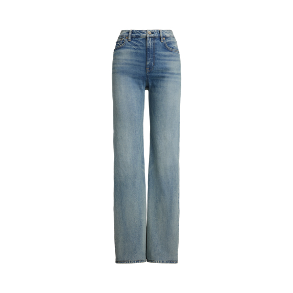 High-Rise Straight Wide-Leg Jean