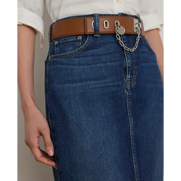 Denim Midi Skirt