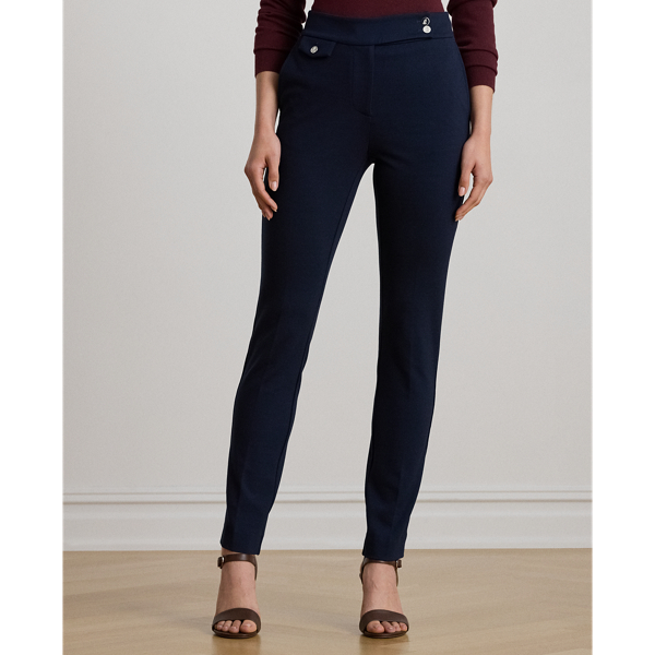 Kn&ouml;chellange Hose aus Pont&eacute; Lauren Petite in Lauren-Navy 4
