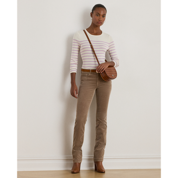 Striped Cotton Long-Sleeve Tee - thumbnail 4