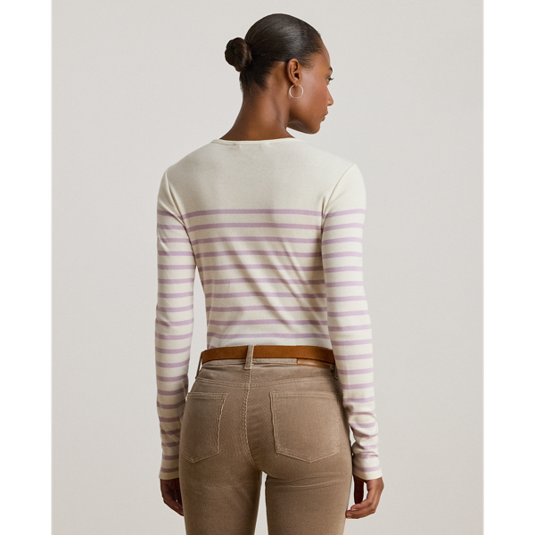 Striped Cotton Long-Sleeve Tee