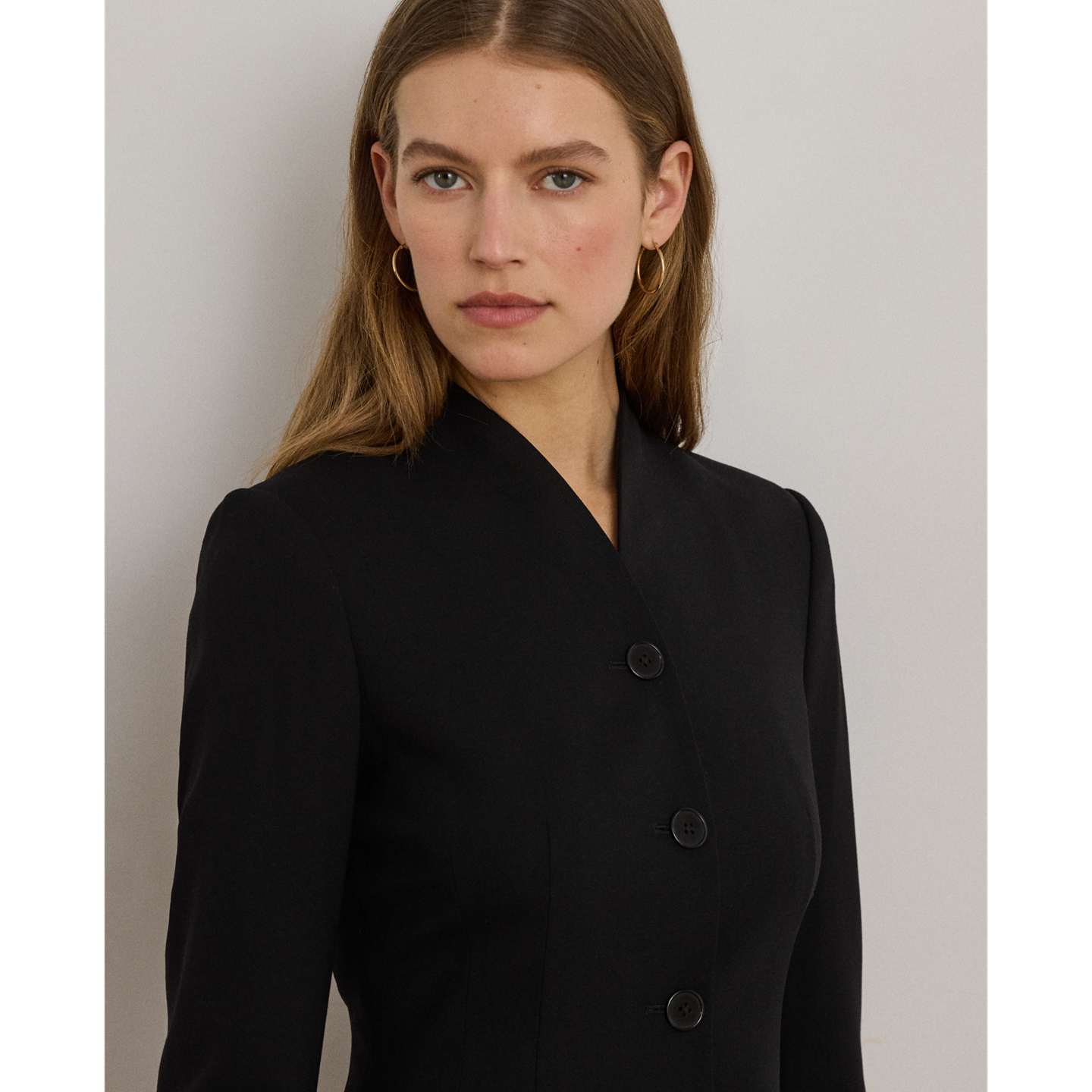 Женская куртка Ralph Lauren Stretch Wool Crepe, цвет: Чёрный — фото 3