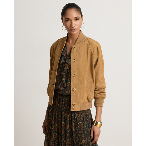 Goat-Suede Flight Jacket