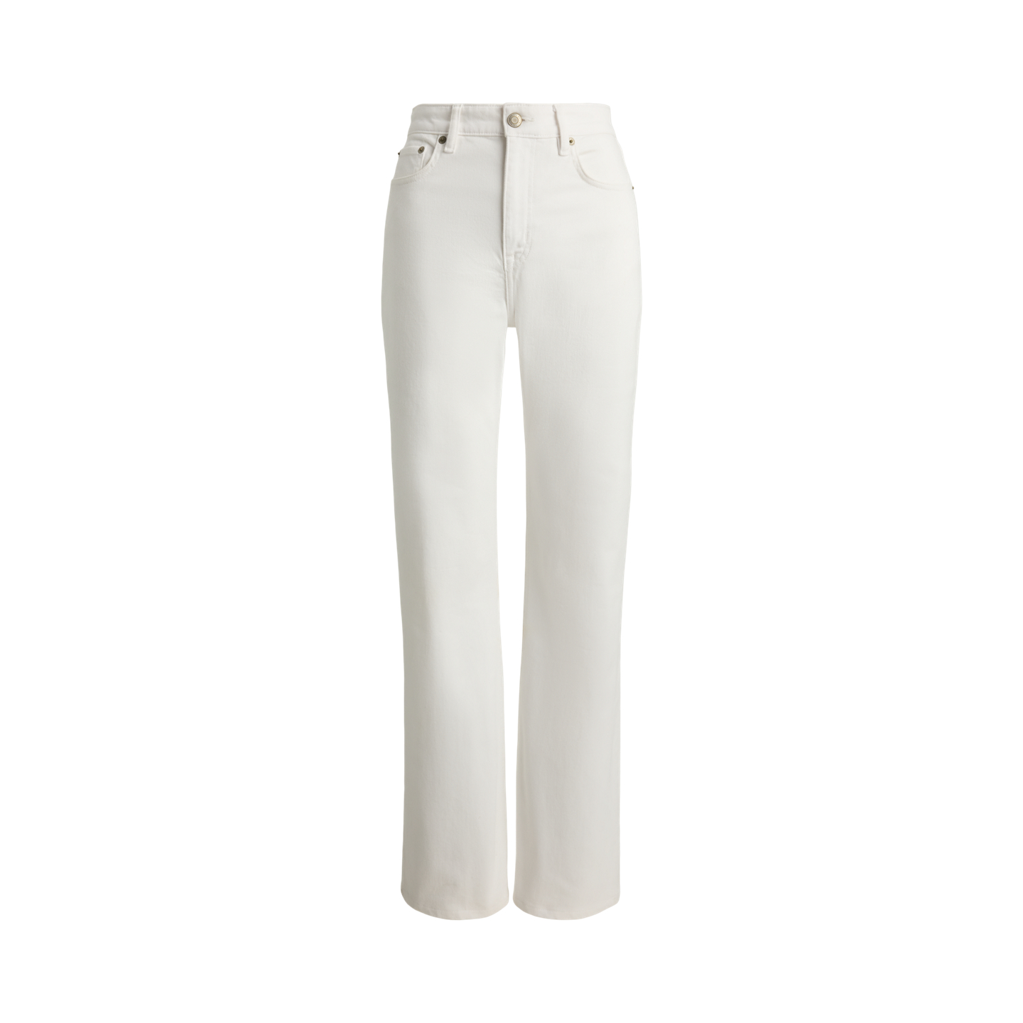 Женские джинсы Ralph Lauren High-Rise Straight Wide-Leg, цвет: Белый варёный — фото 6