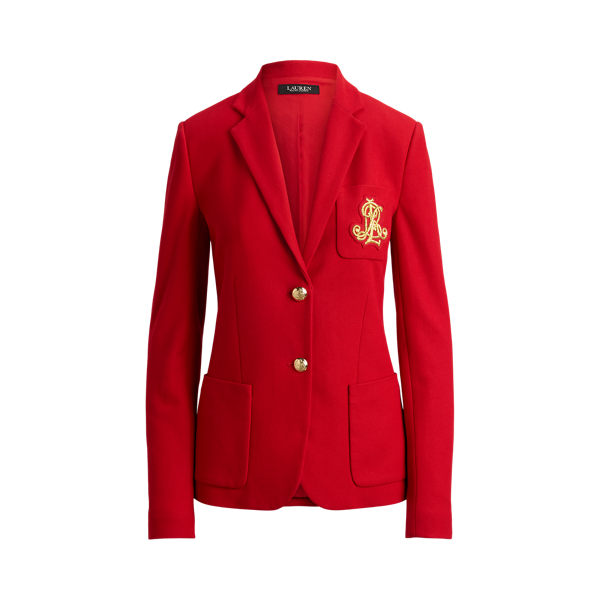 Bullion Stretch-Cotton Piqu&eacute; Blazer