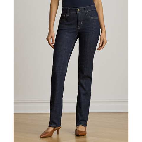 Женские джинсы Ralph Lauren Mid-Rise Slim Straight, цвет: Варёный