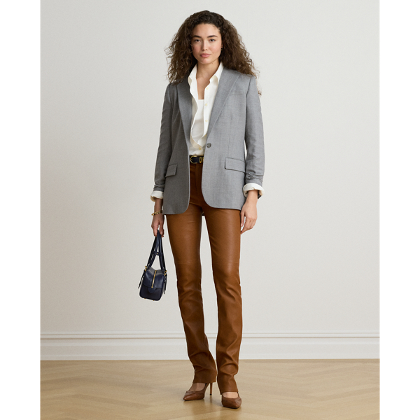 M&eacute;lange Wool Twill Blazer