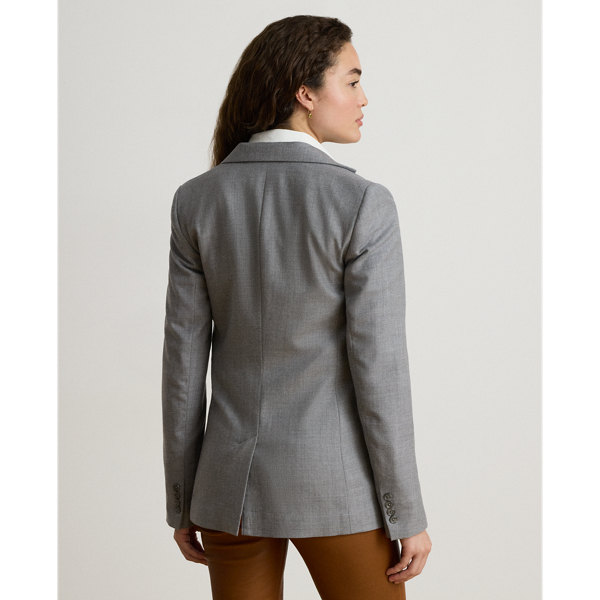 M&eacute;lange Wool Twill Blazer