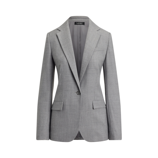 M&eacute;lange Wool Twill Blazer