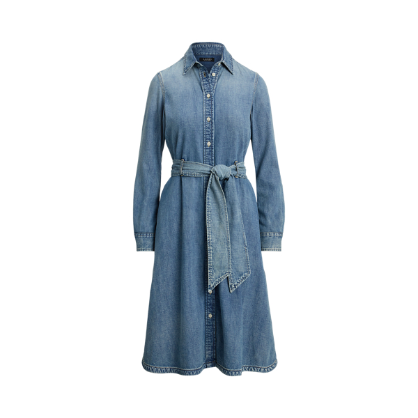 Belted Denim Shirtdress