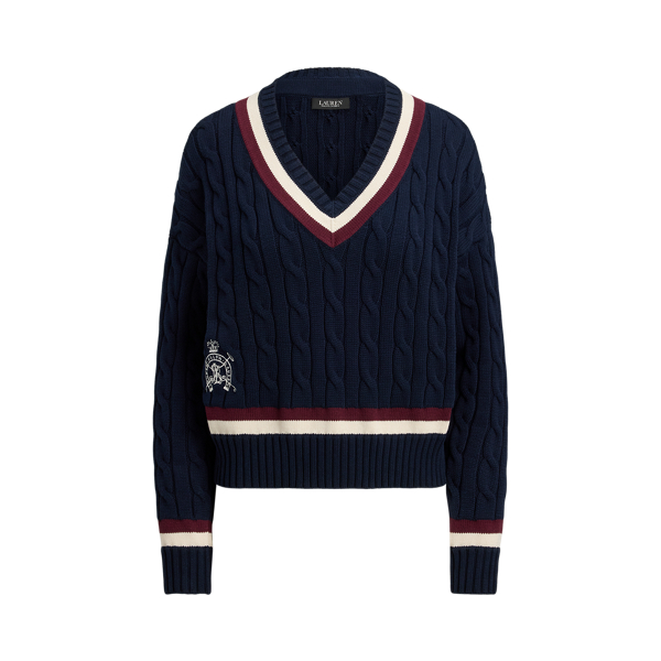 Metallic-Trim Cricket Sweater