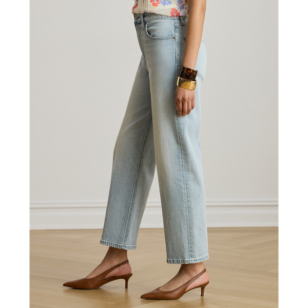 Arilee Wash High-Rise Relaxed Straight Ankle Jean Lauren Petite 5