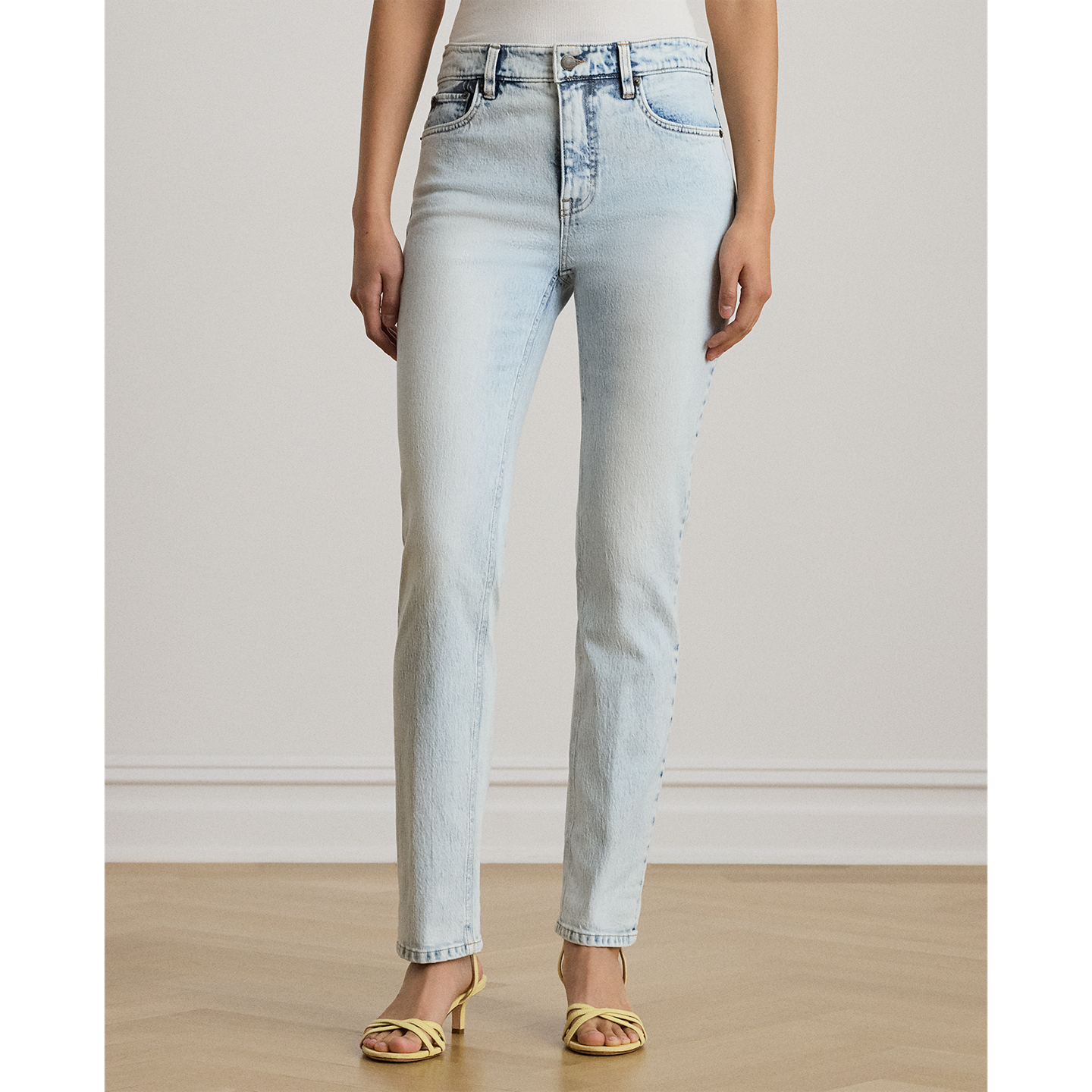 Женские джинсы Ralph Lauren High-Rise Straight Ankle, цвет: Варёный — фото 1
