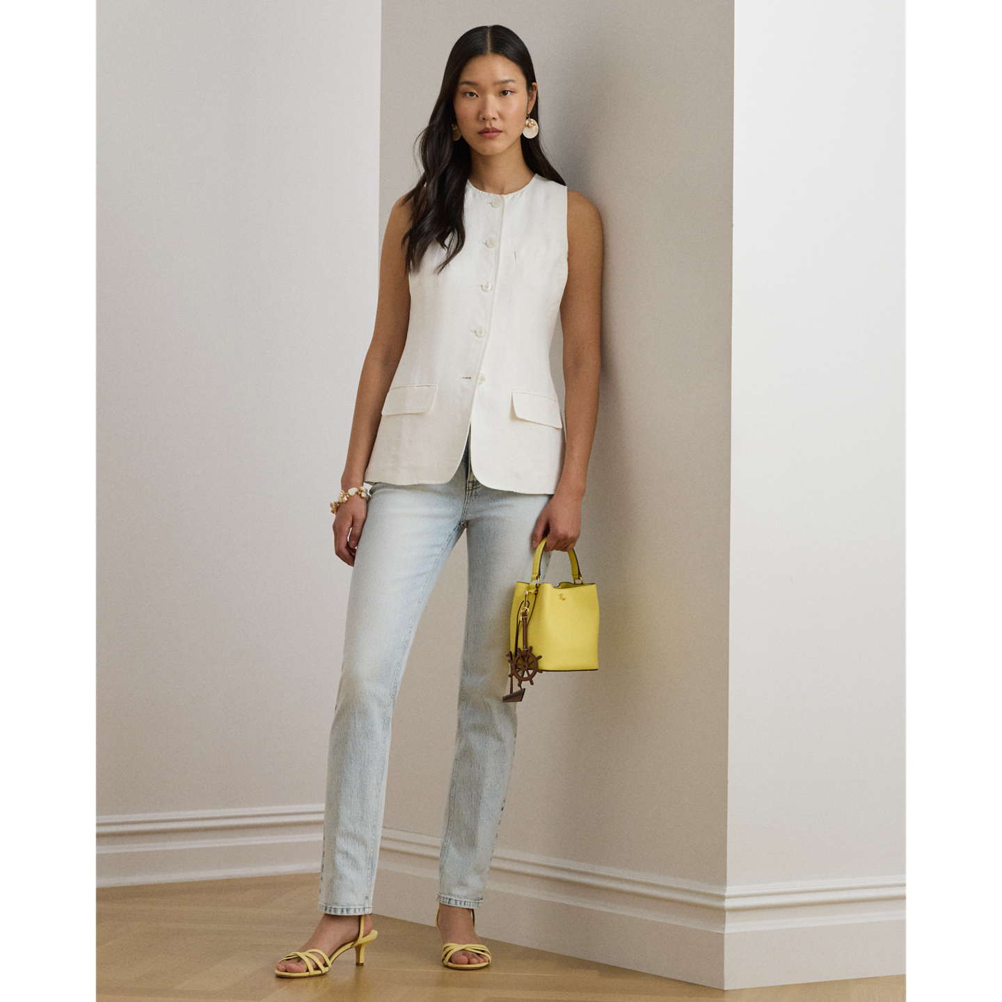 Женские джинсы Ralph Lauren High-Rise Straight Ankle, цвет: Варёный — фото 5