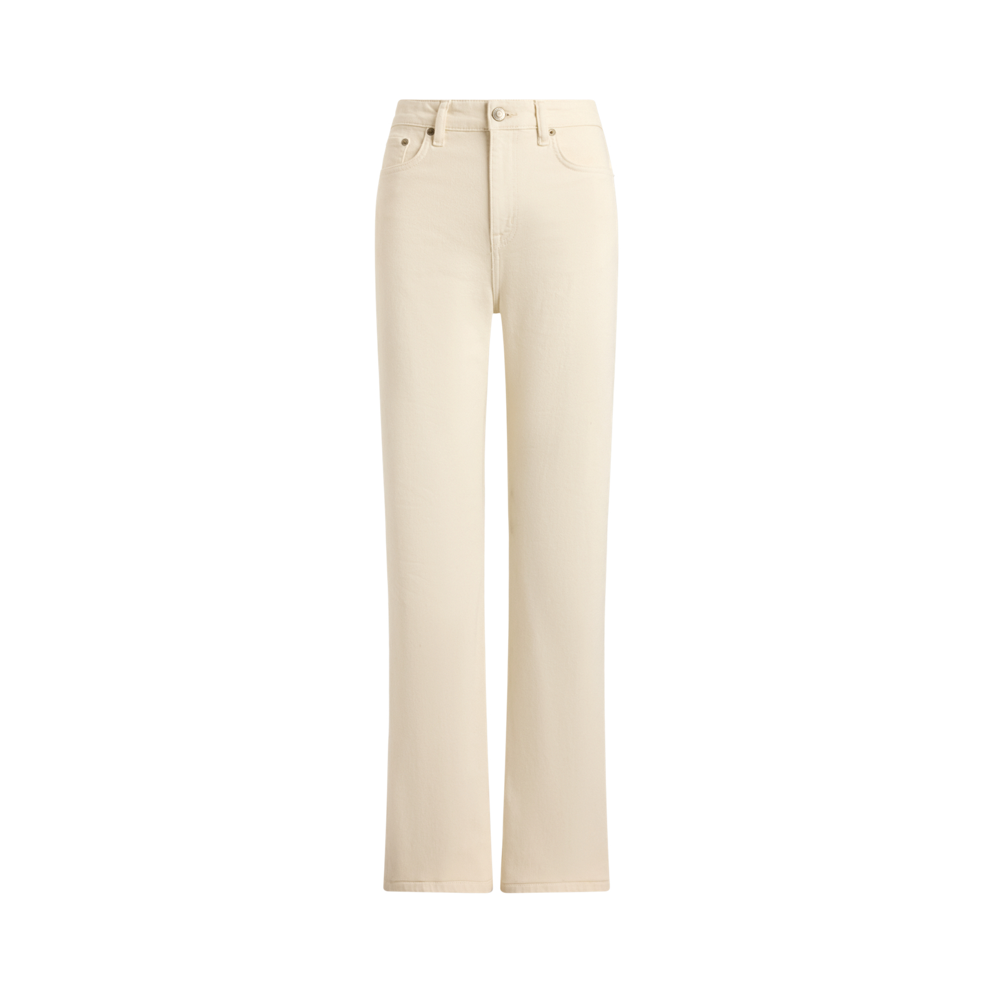 Женские джинсы Ralph Lauren High-Rise Straight, цвет: Кремовый варёный — фото 6