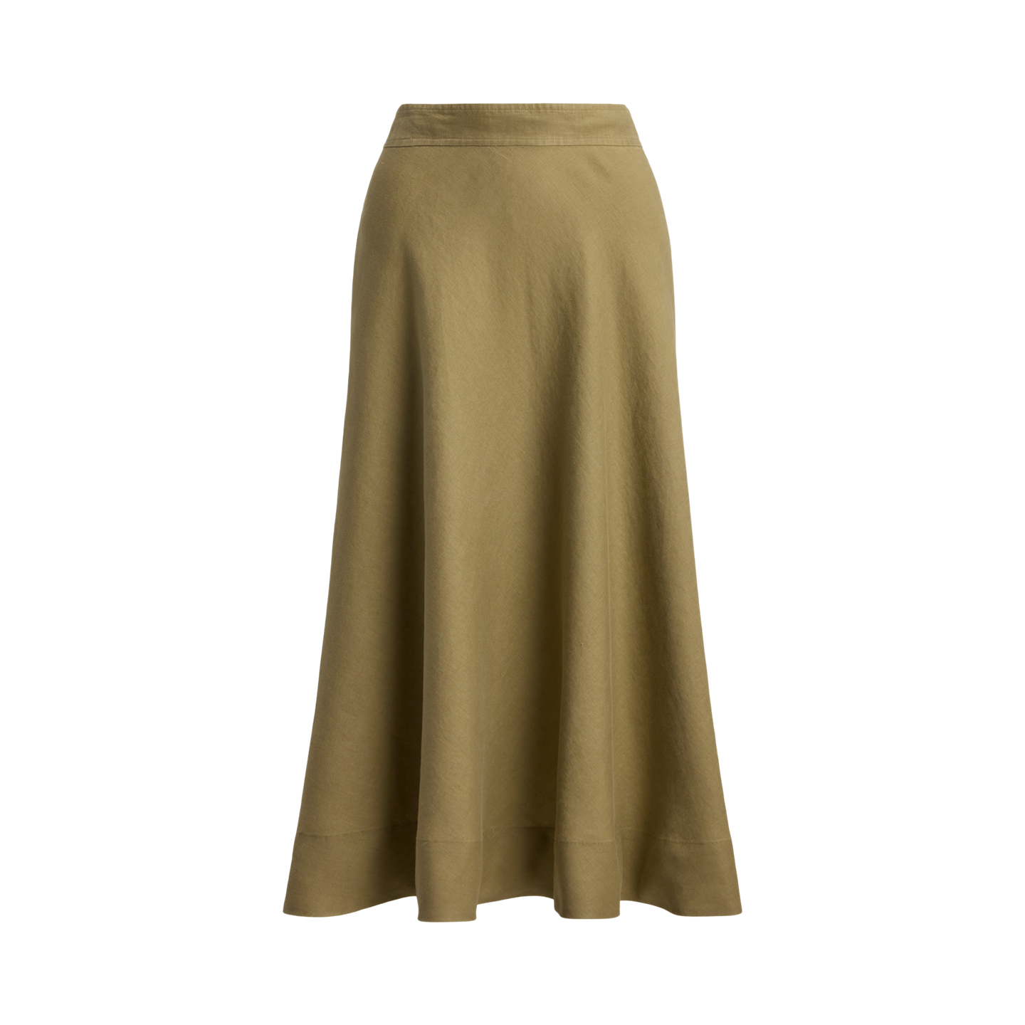 Женская юбка Ralph Lauren Linen A-Line Midi, цвет: Light Agave — фото 6