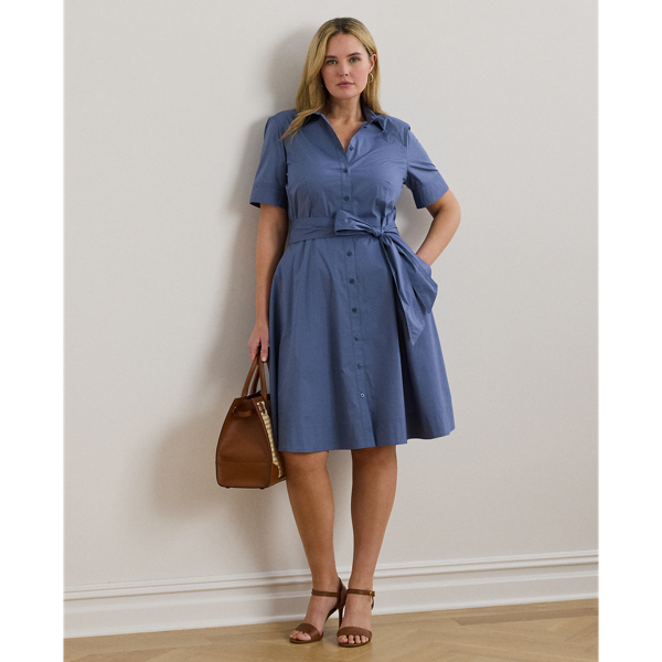 Ralph Lauren★Belted Cotton-Blend Shirtdress Belted Cotton-Blend Shirtdress | Ralph Lauren