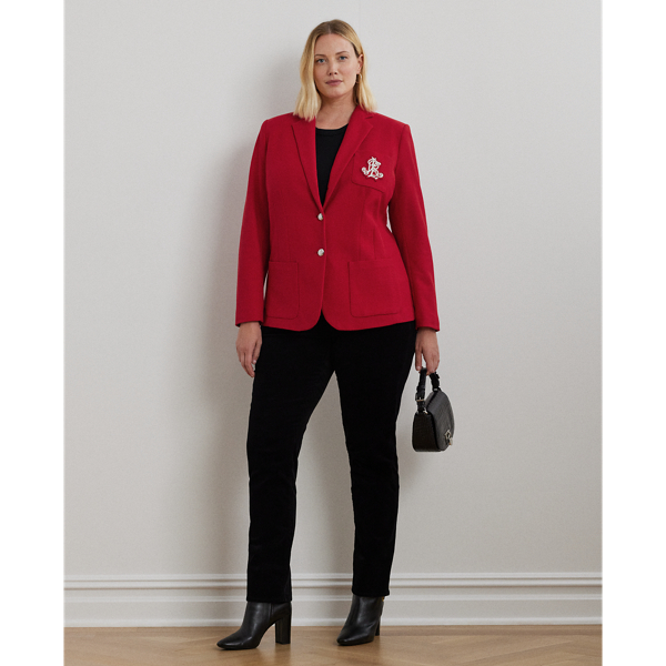 Ralph lauren women's red blazer hot sale