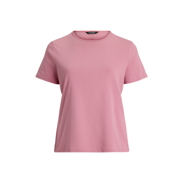 ラルフ・ローレン Lauren Ralph Lauren Plus Size Floral ストレッチ Cotton Boatneck Tee レディ s7-AI202976991001_lifestyle?