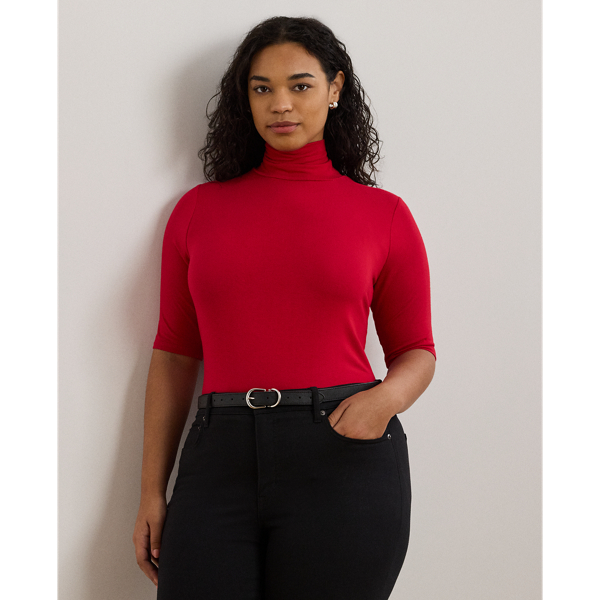 Stretch Jersey Turtleneck