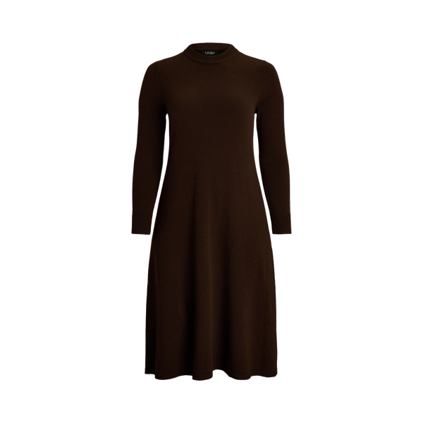 Wool Blend Long Sleeve Jumper Dress