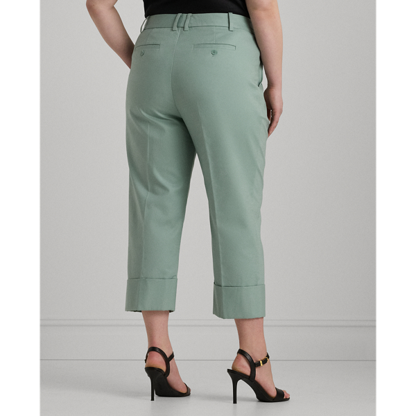Soft Laurel Double-Faced Stretch Cotton Ankle Pant Lauren Woman 5