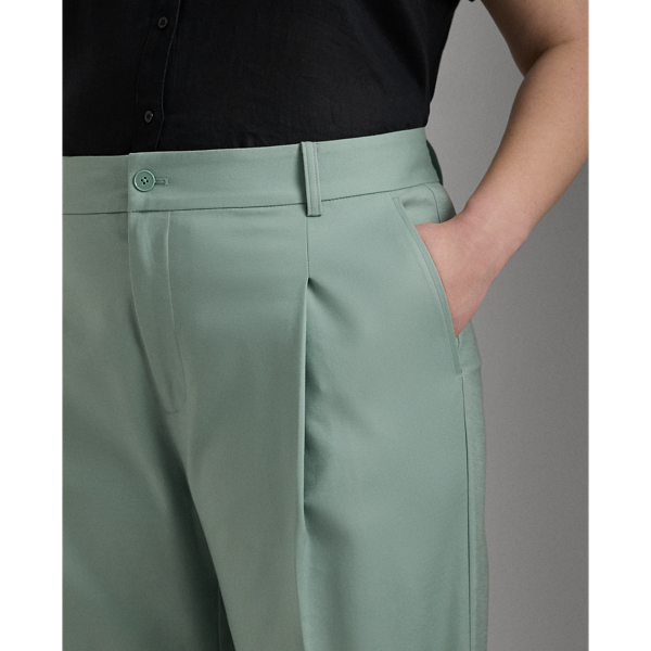 Soft Laurel Double-Faced Stretch Cotton Ankle Pant Lauren Woman 6