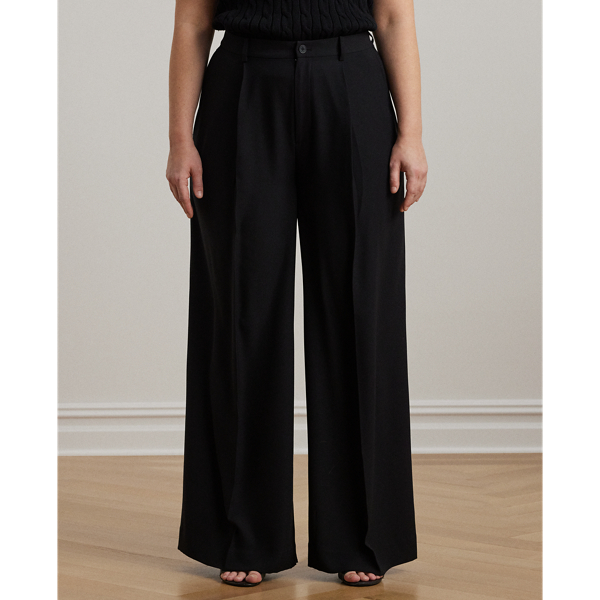 Double-Faced Georgette Wide-Leg Pant