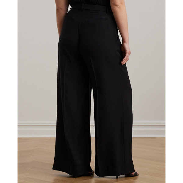 Double-Faced Georgette Wide-Leg Pant